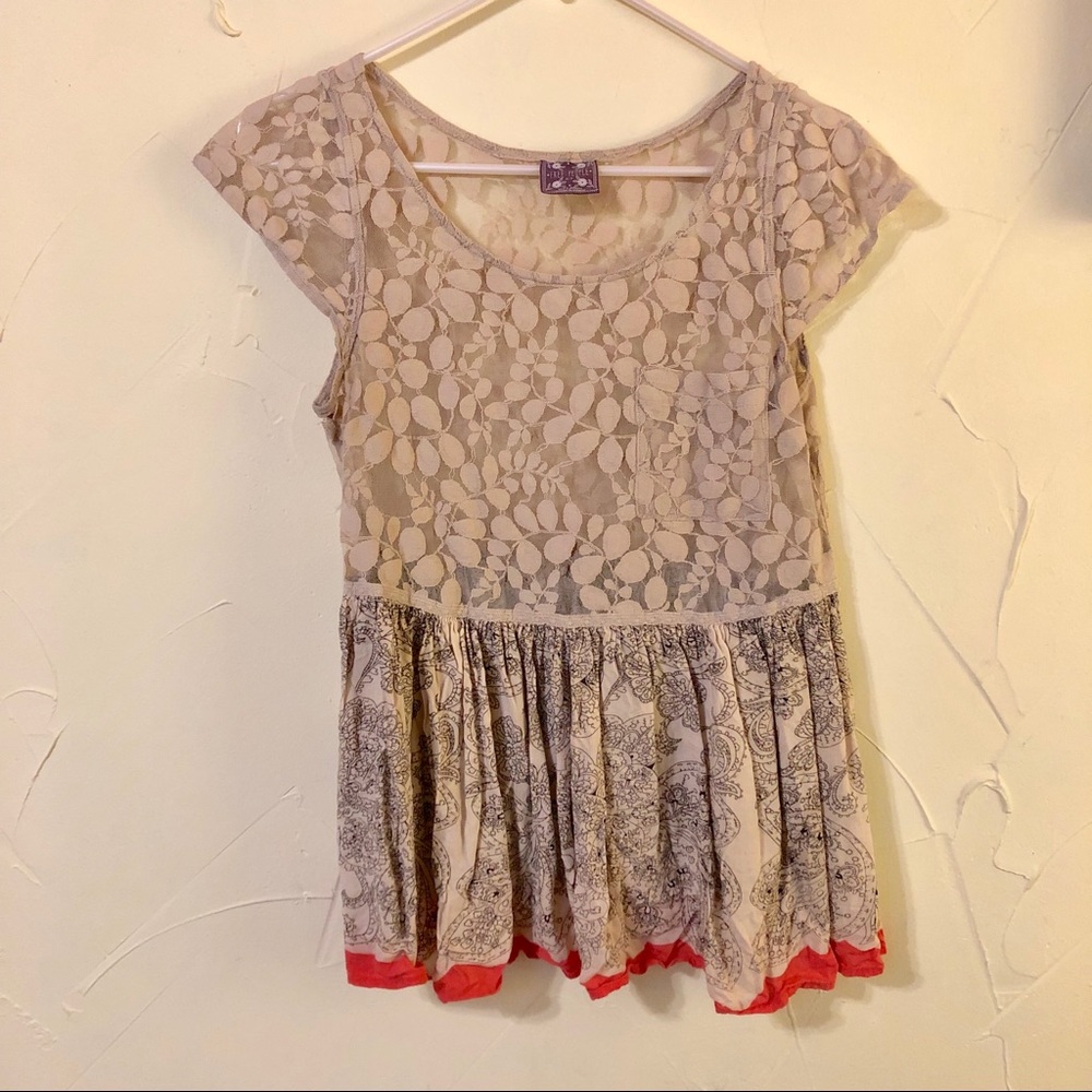 Free People Peplum Blouse